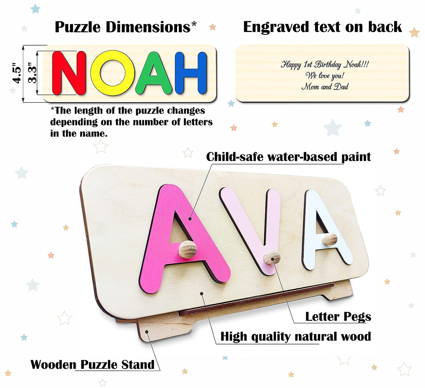 Personalized Wooden Name Puzzle