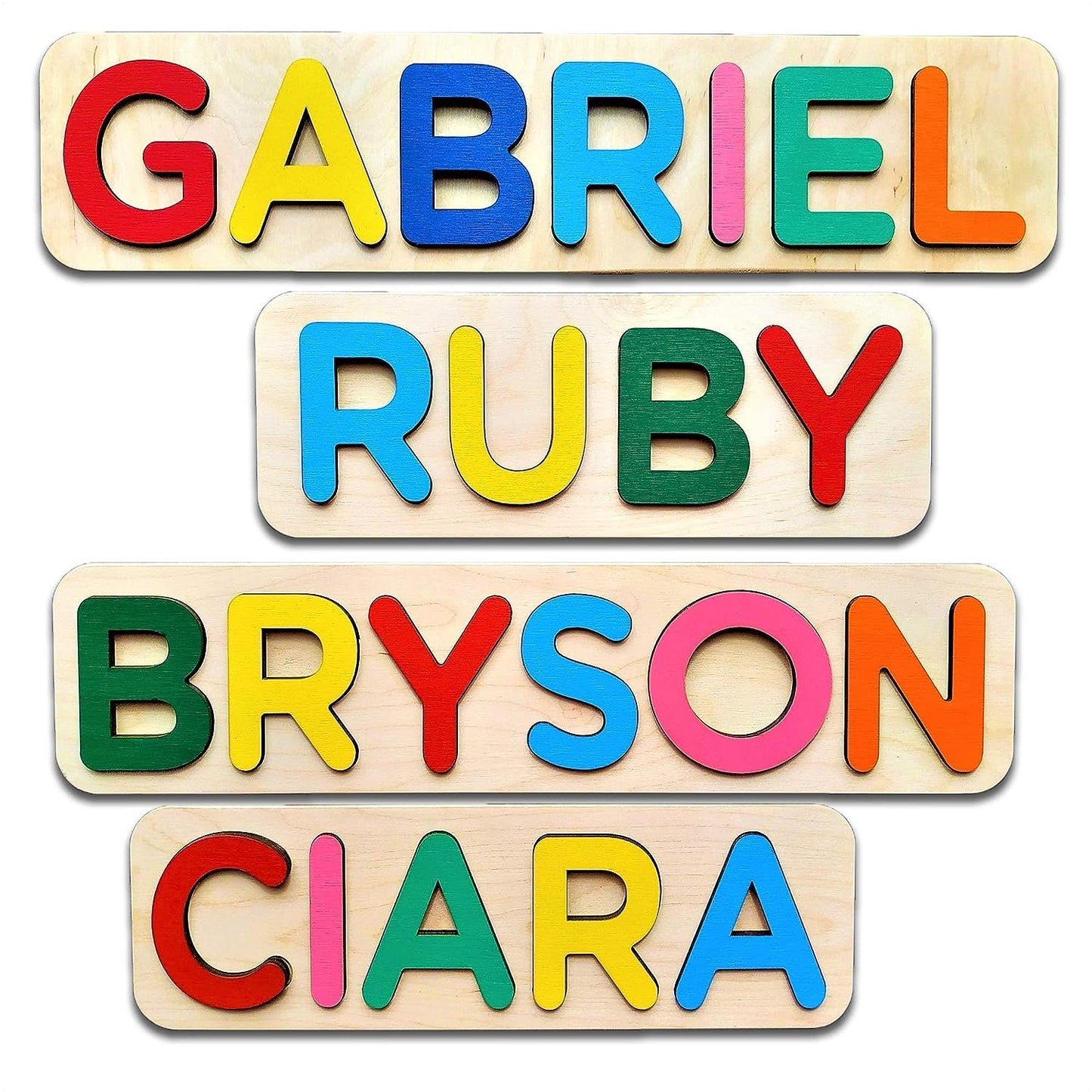 Wooden Personalized Two Name Puzzle