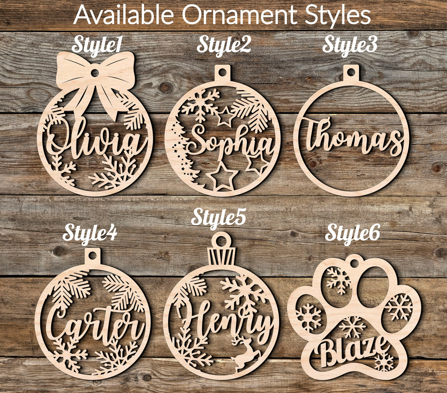 Christmas Personalized Handmade Ornaments