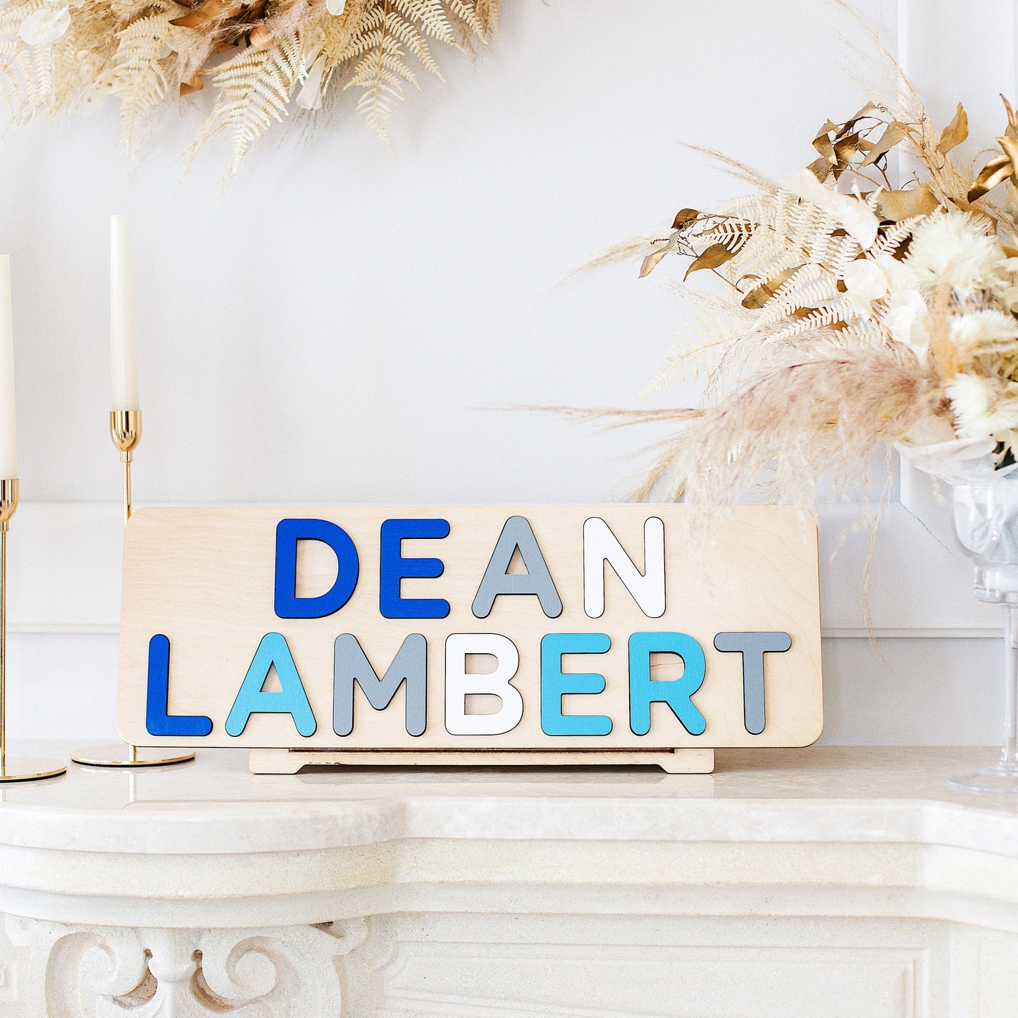 Wooden Personalized Two Name Puzzle